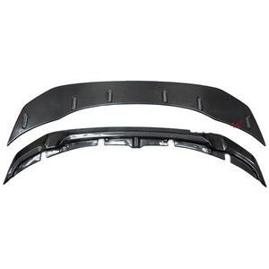 GTS Style Carbon Fiber Front Bumper Lip Upper&lower Lip <b>Splitter</b> Front Chin Spoiler for BMW F80 M3 F82 F83 M4 - Product Image 1