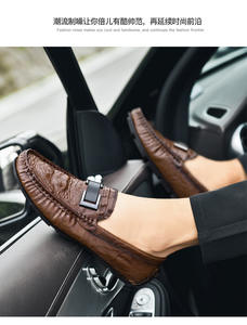 Vendita calda di scarpe in vera pelle da uomo Casual di grandi <span class=keywords><strong>dimensioni</strong></span> con motivo a <span class=keywords><strong>coccodrillo</strong></span> - Product Image 5