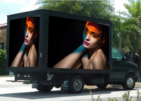 Affichage Led mobile de voiture, 10 pièces, pour extérieur, carton, affichage Led pour publicité de camion
