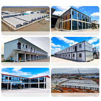 Maisons préfabriquées modulaires à double étage pour chantier de construction, dortoirs mobiles pour employés, garantie 5 ans et plus