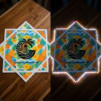 Hochwertige RGB LED Festival Flow Art Star mit Verstärkten Kanten Mehrfarbiges Muster für Werbegeschenke Beste Wahl