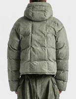 Blouson Bomber en Polyester de Haute Qualité FUNCHENG pour Hommes, Hiver, Col Montant, Capuche, Rembourrage Coton, Écologique, Personnalisable