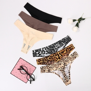 New Arrival Ice lụa đồ lót eo thấp một mảnh panty phụ nữ liền mạch thong - Product Image 2