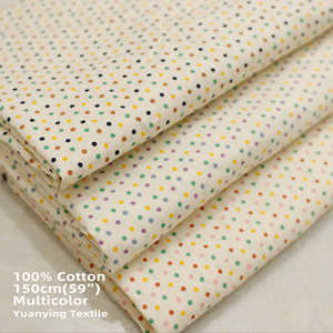 Yy Moq Thấp Cổ Phiếu 2Mm Mini Dot 100% Bông Vải Thoáng Khí 120gsm Dệt Bông In Vải Cho Phụ Nữ & Trẻ em' Mặc - Product Image 2