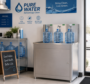 Station de remplissage d'<span class=keywords><strong>eau</strong></span> pure en acier inoxydable à 3 robinets, 5 gallons, pour bouteilles, machine de remplissage en libre-service pour magasin d'<span class=keywords><strong>eau</strong></span> - Product Image 5