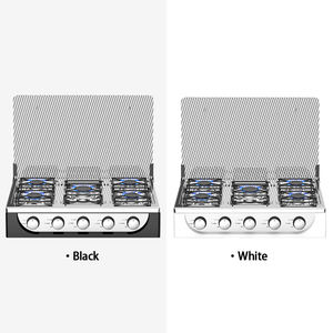 ポータブル5バーナー商用ストーブ多機能クックトップヘビーデューティ鉄テーブルアルミ表面LPカウンタートップホブアウトドア用 - Product Image 4