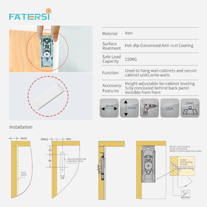 Support mural <span class=keywords><strong>Nisko</strong></span> pour armoire, idéal pour peinture, serviettes de cuisine et autres usages - Product Image 6