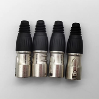 Connecteur XLR mâle OFC argenté pour microphone, mixeur, haut-parleur, prise DMX 3 broches XLR pour connecteurs audio et vidéo