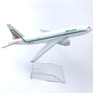Modèle d'avion en alliage de 16 cm Italie <span class=keywords><strong>777</strong></span> Aviation Cadeaux de collection - Product Image 1