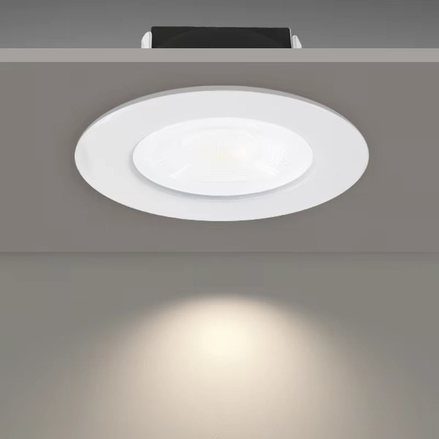 7W Dimmable Modern Recessed LED Downlight Indoor Aluminum IP44 Black Energy Saving High Brightness 120 Degrees Beam Angle