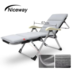 Sedia Pieghevole da Campeggio <span class=keywords><strong>con</strong></span> <span class=keywords><strong>Materasso</strong></span>, per Interni ed Esterni, Facile da Trasportare - Product Image 1