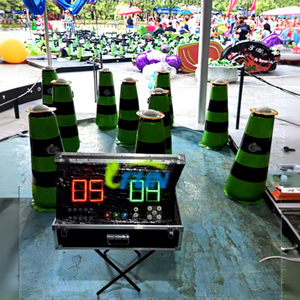 Cône Gonflable Mobile IPS pour Jeux <span class=keywords><strong>de</strong></span> Combat Interactifs avec Lumières LED Certifié EN14960 Taille Personnalisable Matériau PVC - Product Image 1