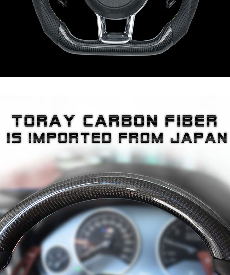 GT-I carbon fiber steering wheel assembly for VW Polo CC Golf 7 Pass-at MK6 modification Steering Wheel