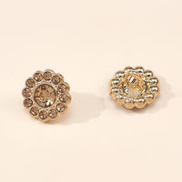 Boutons-pression personnalisables en alliage plaqué de forme spéciale, style rétro unique, lavables, à dos plat, pour jeans, motif champignon et diamant, vente en gros