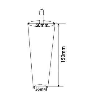 Produttore professionale rastremato <span class=keywords><strong>piedi</strong></span> addominali rotondi imitati in legno grano gambe <span class=keywords><strong>mobili</strong></span> <span class=keywords><strong>per</strong></span> <span class=keywords><strong>cucina</strong></span> soggiorno camera da letto - Product Image 2