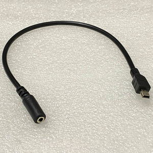 Cable Adaptador KAICAP Mini USB-B Macho a 3.5 mm Hembra, Negro - Product Image 3