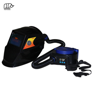 INWELT UV/IR Protection DIN16 Solar Auto Darkening Air Fed <strong>Respirator</strong> Automatic <strong>Welding</strong> <strong>Helmet</strong> <strong>with</strong> Ventilation
