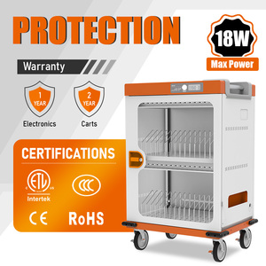 Gabinete de Carga Rápida USB-C PD de 32 Compartimentos para Escuelas, Carro de Almacenamiento Metálico con Cerradura para Laptops, con Certificación ETL - Product Image 4