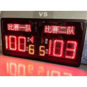 ป้ายคะแนนอิเล็กทรอนิกส์ดิจิทัลแบบพกพา LED ยาว1.2เมตรสำหรับโต๊ะวอลเลย์บอลแบดมินตันพร้อมรีโมทคอนโทรล - Product Image 2