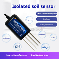 Station de surveillance de l'humidité du sol Atech à énergie solaire, type sonde, pour l'azote, le phosphore, le potassium, le pH, la température et l'humidité, avec 4G