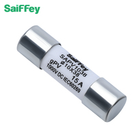 Saiffey SFPV-1038 10*38mm 1000V CC 32A Fusible solaire PV avec indicateur de basse tension en céramique, haute capacité de coupure HRC, cylindrique CE