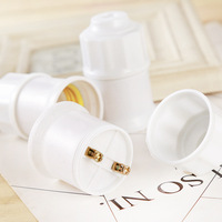 Support de lampe LED E27 avec socle à vis Pendentif suspendu en spirale en plastique pour l'éclairage domestique Bases et supports de lampe de qualité supérieure
