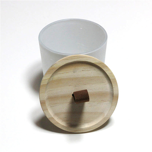 Usine personnalisée de différentes tailles, bouchons de bouteilles en bois de bambou ronds, couvercles de bocaux assortis avec couvercle de récipient en verre, couvercle de bocaux de bougies - Product Image 1