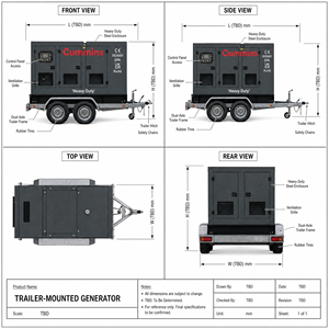 Generador de Energía Trifásico Silencioso de 100 Kw 125 Kva en Oferta, Generador Diésel de 100 Kw, Generadores de Electricidad de 125 Kva con Motor Cummins - Product Image 5