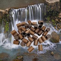 Bouchon de flacon de parfum en bois de noyer naturel brun foncé avec logo gravé personnalisé, fermeture à sertir BZY, étanche, réutilisable, port de 15 mm, FEA 15