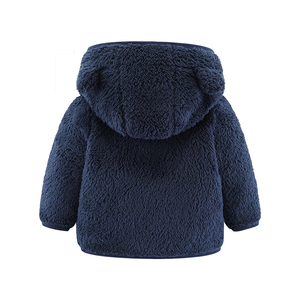 <span class=keywords><strong>Veste</strong></span> à capuche en molleton pour bébés, vêtements d'hiver pour bébés, garçons, avec oreilles d'ours, fermeture éclair en polaire - Product Image 6