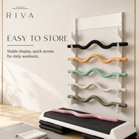 Barre de musculation réglable RIVA 15-25 lb en silicone et fer – Équipement de fitness durable pour la maison, la gym et le yoga