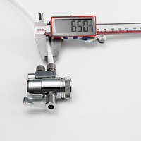 Robinet à double bille électrique en cuivre 2-en-1 |   Adaptateur de robinet de sortie 3/8 pouces |   Raccord en T de dérivation 1/4 po pour usage extérieur