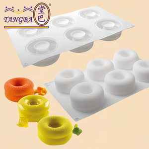 قالب موس سيليكون دائري من التانغبا ، قالب كيك لخبز الحلوى ، قوالب سيليكون مقاومة للحرارة العالية للخبز - Product Image 2