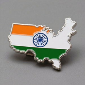 Sản xuất kim loại tùy chỉnh men Nigeria ngoại giao tình bạn cờ pin Trâm lá chắn leed Nigeria Câu lạc bộ bóng đá ve áo Pin huy hiệu - Product Image 1