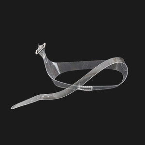 Staccabile TPU Trasparente Cinghie di <span class=keywords><strong>Scarpe</strong></span> con Fibbia Tacchi Alti Antiscivolo Stringhe delle <span class=keywords><strong>Scarpe</strong></span> Alla Caviglia Merletto Accessori di Ricambio - Product Image 6