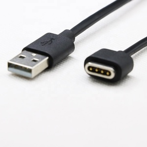 Cable de carga magnético, conector poGO de resorte fiable, 4 pines, USB 2,0, macho a 4 pines - Product Image 1