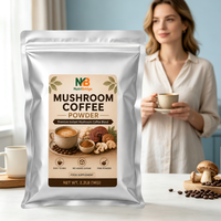 Poudre de café aux champignons modulateur immunitaire à base de bêta-glucane testée par des tiers – Prix usine
