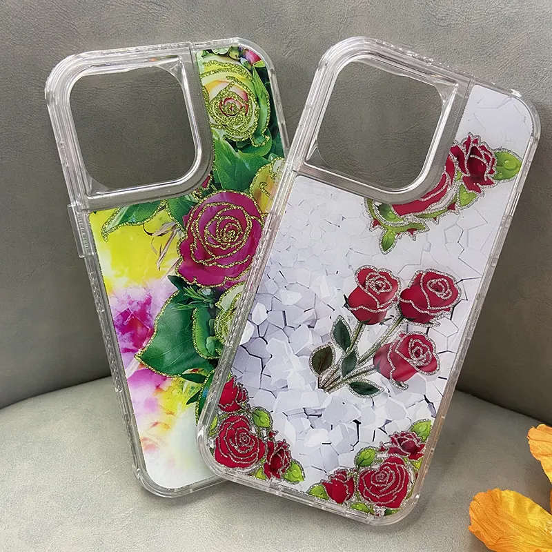 Korean high quality material girly flower printing cover phone case for Samsung A24 5G S10 Plus A03 Core A15 5G