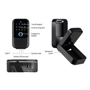 IP65 teclado K5F entrada sin llave huella dactilar NFC contraseña Tarjeta de código llave mecánica TTLock Tuya App Smart Key Box keybox para <span class=keywords><strong>Airbnb</strong></span> - Product Image 5