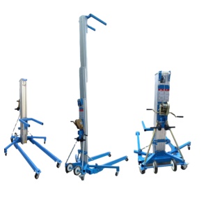 Up to 400kg 8m Aluminum Lifter Quick Set up Manual Operation for Exhibition and Construction - Product Image 1