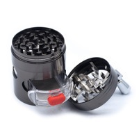 Broyeur de cigarettes manuel 52mm tiroir en métal à quatre couches chaud broyeur de cigarettes manuel accessoires pour fumer