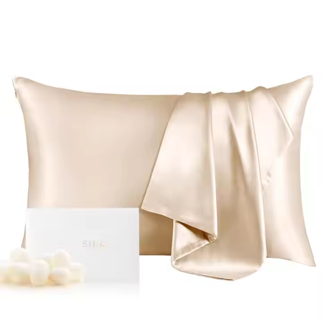 Wholesale Woven Custom 22 Momme 100% Mulberry Silk Pillowcase 6A Grade Customizable Logo Label Custom Size for Sleep Hotel Use