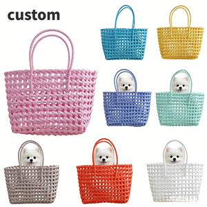 Bolsa de Transporte para Mascotas de PVC, Estilo Urbano, Portátil, para Perros y Gatos - Product Image 1