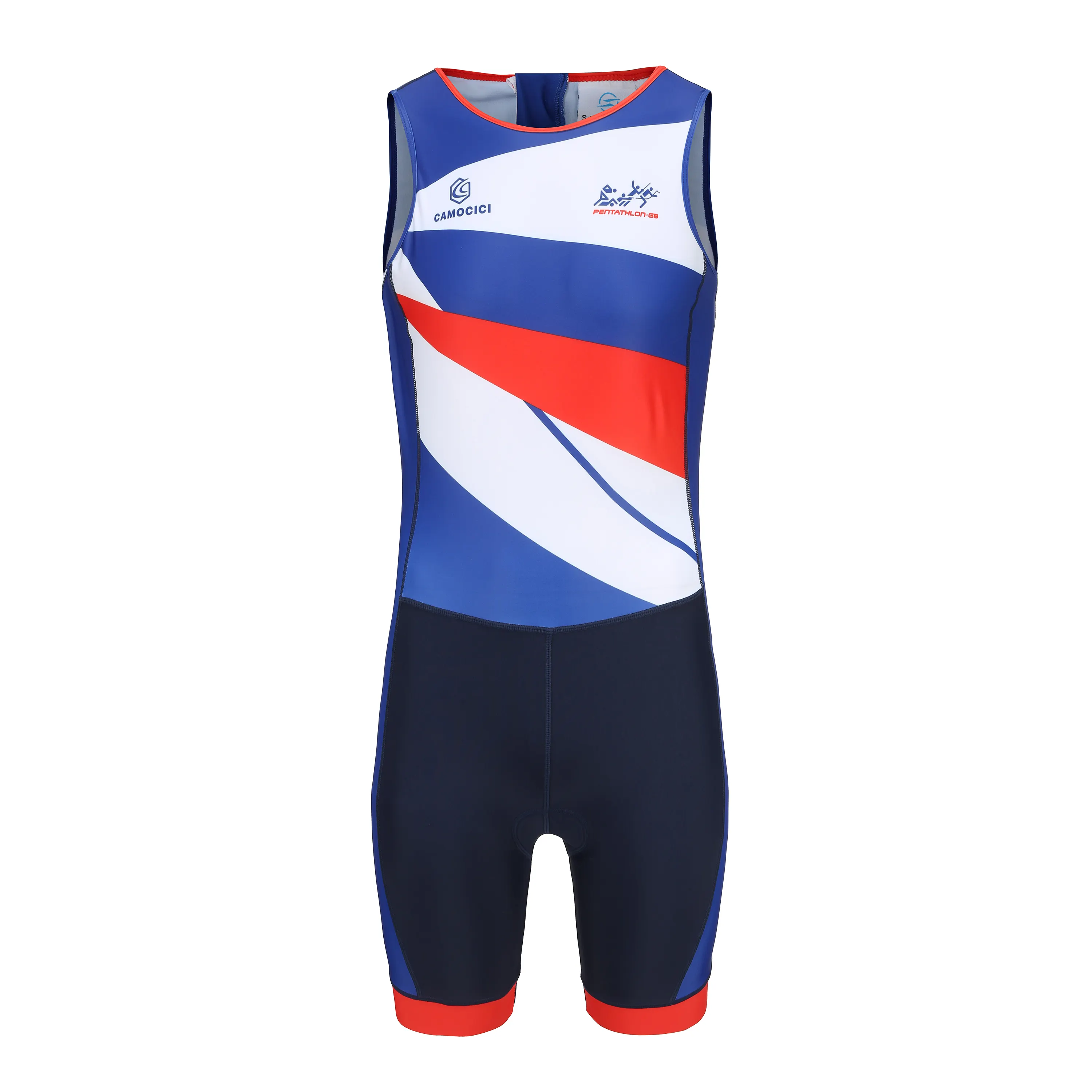 Dblue OEM new design Triathlon muta da uomo maglia da ciclismo tuta da corsa tuta da Triathlon senza maniche