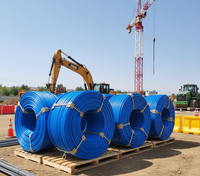 Gaine de Câblage Souterrain en PEHD à Enfouissement Direct, Multipaire 4 ou 7 Voies SN8 pour Fibre Optique Soufflée FTTH et Télécommunications