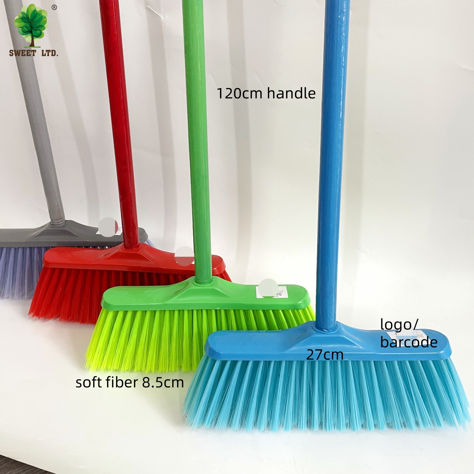 Dust Pan With Long Handle Rubbermaid Lobby Pro FG2532L1BLA Upright