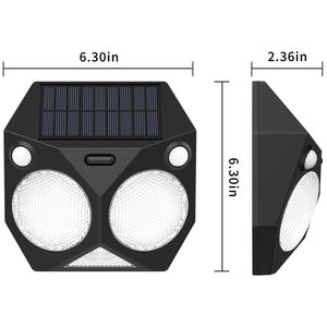 Lampes solaires en forme de robot pour l'extérieur avec détecteur de mouvement, étanches IP65, super lumineuses, pour jardin, cour, garage, escaliers, porche - Product Image 4