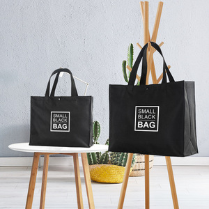 Oxford Cloth Tote Bag Large Size Letter Print Women Casual Shoulder Bag For School Work Commute - Product Image 3