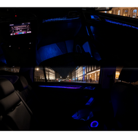 Vente directe d'usine, éclairage intérieur automobile pour Volkswagen Tiguan L 2017-2021, éclairage ambiant de voiture premium arc-en-ciel 64 couleurs