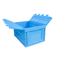 Caisse de rangement pliable transparente en plastique vierge RX Plate+transport+stockage+boîte TX5336335CBK pour l'organisation et la préservation